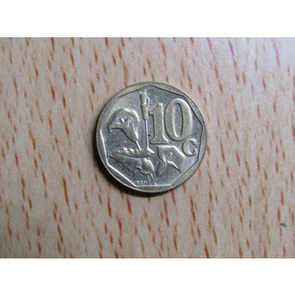 Suid Africa South Africa 2004 10 Cent Borwa Coin