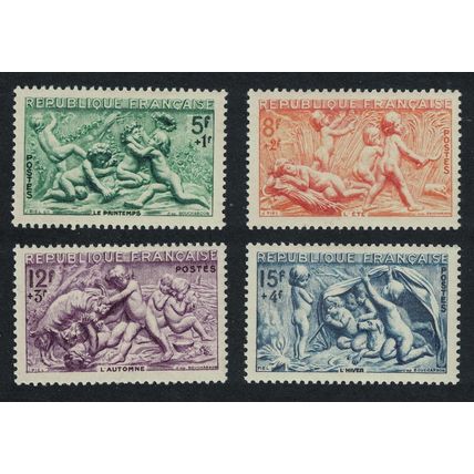 France Seasons National Relief Fund 4v 1949 MNH SG#1087-1090 MI#877-880