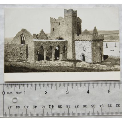vintage postcard St Germains Cathedral, Isle of Man