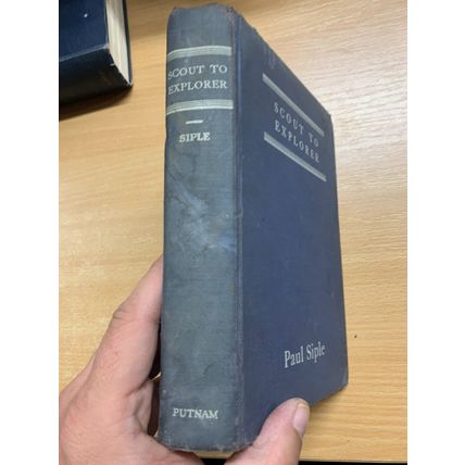 RARE* 1936 1ST EDITION PAUL SIPLE "SCOUT TO EXPLORER" BYRD ANTARCTIC BOOK (T4)