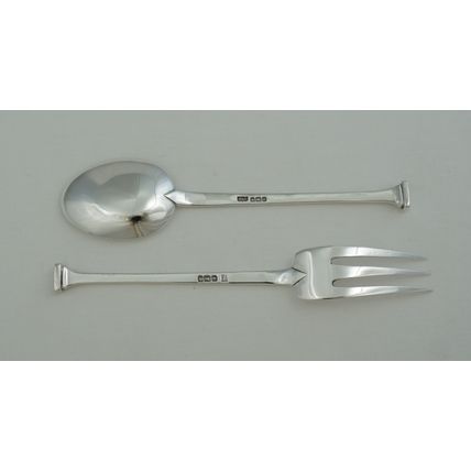 Cased Sterling Silver Christening Set, Sheffield 1915/6, silver 51g.