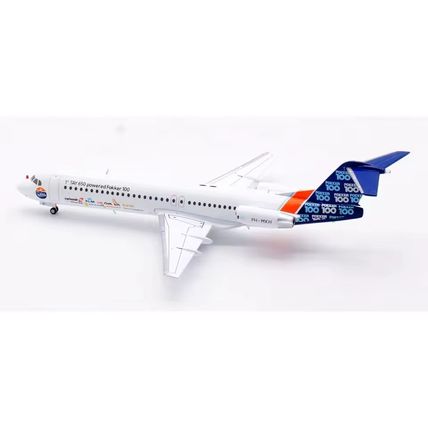 FOKKER 100 HOUSE COLOUR REG: PH-MKH WITH STAND - JC WINGS XX20420 1/200