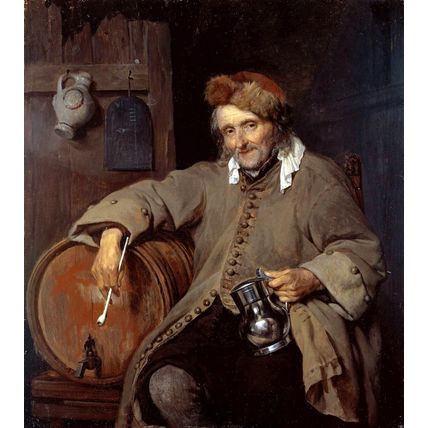Metsu Gabriël The old drinker Poster Canvas Movie Film Print A0 A1 A2 A3 A4 A5 A