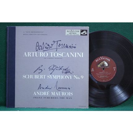 Arturo Toscanini/Maurois - Schubert: Symphony No.9/The Man - LM 1835 - EX