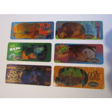 Nestle 1997 Shreddies - Cheerios Hercules 3d Motion Cards Cereal Box & Set of 6