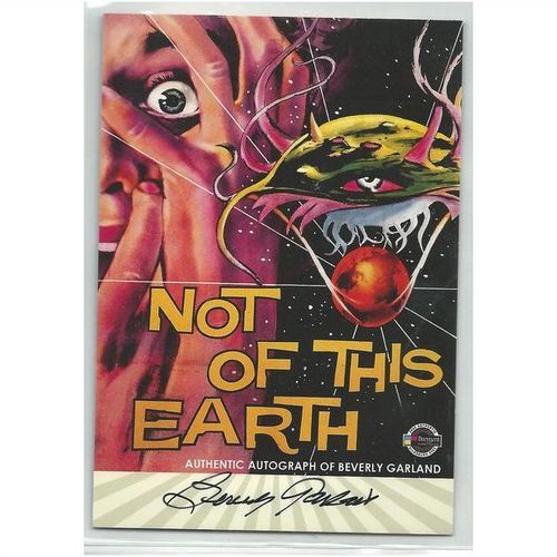 CLASSIC VINTAGE MOVIE POSTERS ' AUTOGRAPH ' card BEVERLY GARLAND