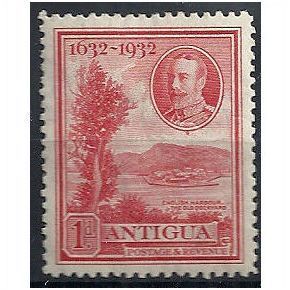 Antigua 1932 SG82 1d Scarlet Mounted Mint . ..