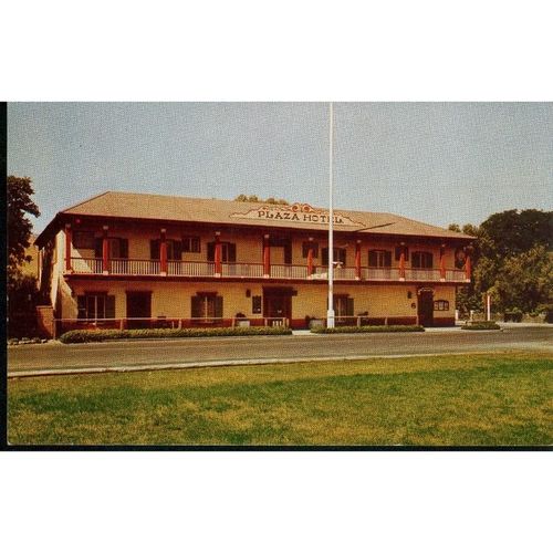 USA Postcard - Plaza Hotel, San Juan Bautista, California