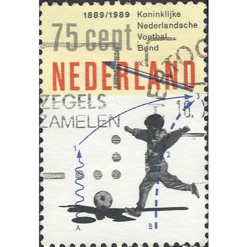 NETHERLANDS, Royal Dutch Football Association, red 1989, 75c