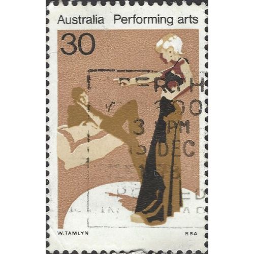 AUSTRALIA, Performing Arts, Drama, brown 1977, 30c, #4