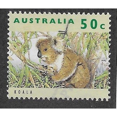 AUS 1992 50c 'WILDLIFE (1ST SERIES) -KOALA' FINE USED (EBID68-748)