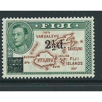 b fiji stamps george v1 sg267 sg 267 hm surcharge