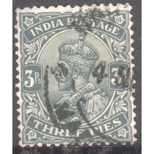 India 1911 - SG 201 - KGV 3p grey - used 10