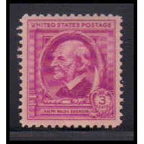 861 3c Ralph Emerson Fine Plus MNH KA2334