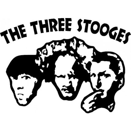 3 THREE STOOGES vinyl decal sticker