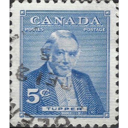 CANADA, Sir Charles Tupper 1821-1915, blue 1955, 5c, #4