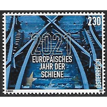 Austria Mi 3597: European Year of Rail