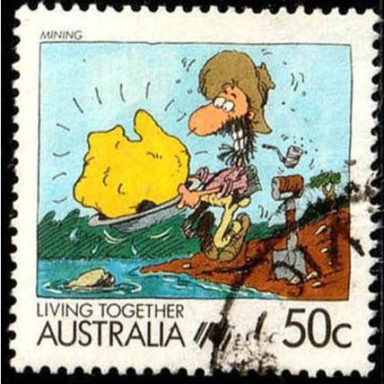 Australia 1988 Living Together 50c Used Stamp.