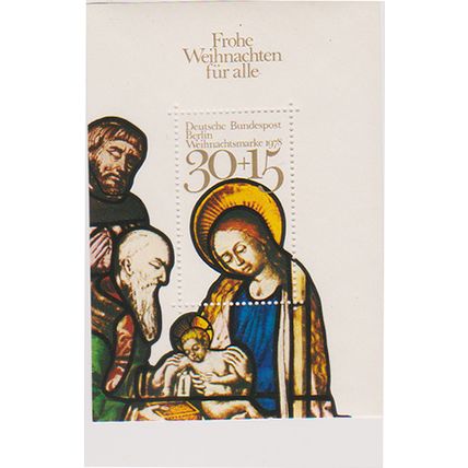 Germany 1978 W Berlin Christmas Charity mini sheet