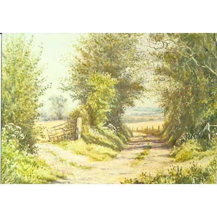 Art MERVYN GOODE Country Lane Postcard (Medici 2060)