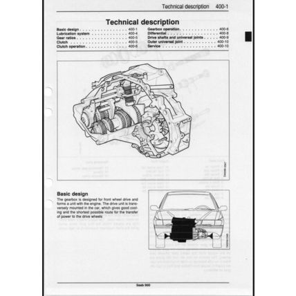 Saab 900 Manual Gearbox Workshop Manual 1994 199320972 PDF