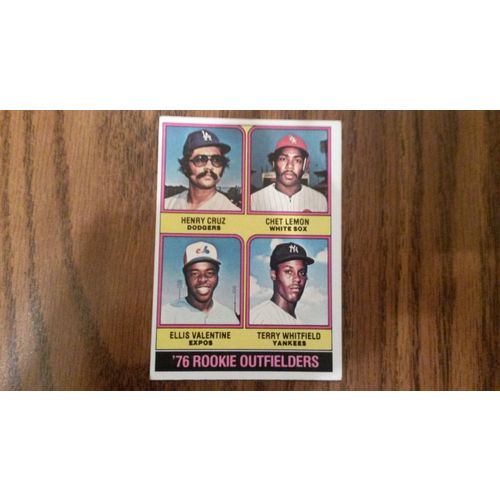 1976 Topps Card # 590 '76 Rookie Outfielders Very Good (3)