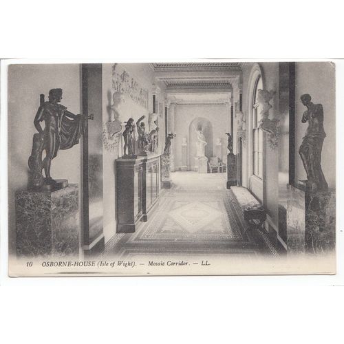 Mosaic Corridor Osborne House Isle of Wight Levy Postcard LL 10