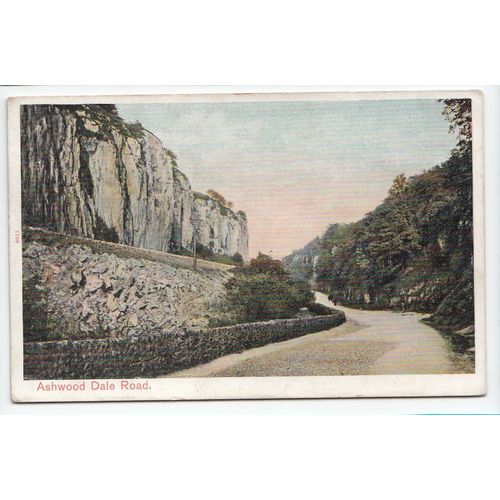 Ashwood Dale Road Nr Buxton Derbyshire Postcard Peacock Brand Series