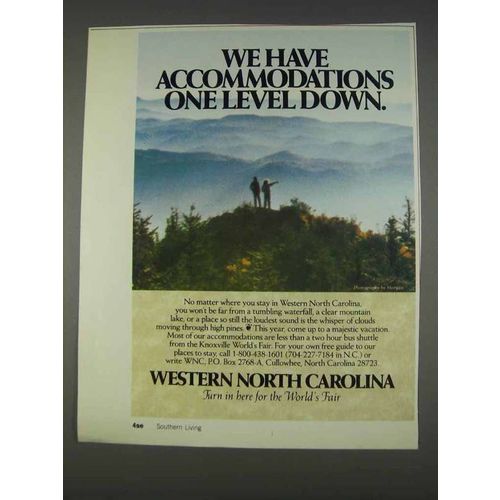 1982 Western North Carolina Ad - One Level Down