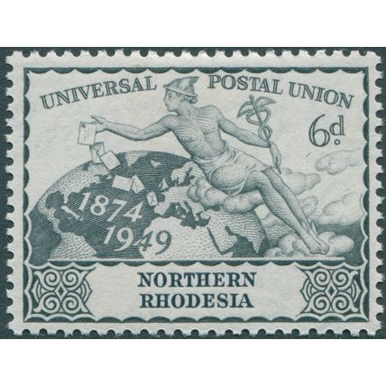 Northern Rhodesia 1949 6d grey SG 52 unused