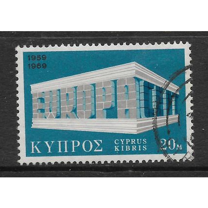 CYPRUS 1969 EUROPA 20M MULTICOLOURED SG 331 FINE USED#