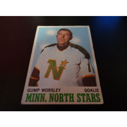 1970-71 Topps Hockey Card # 040 Gump Worsley Very Good (3) Minnesota North Stars