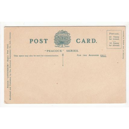 Bouley Bay Jersey Postcard Channel Islands Peacock Brand Series