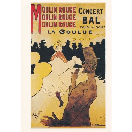 Moulin Rouge Victorian Theatre Show Poster French Postcard