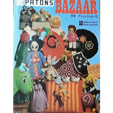 Patons #178 Bazaar book full of ideas to knit and crochet