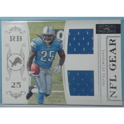 2012 National Treasures TITUS YOUNG (Lions) NFL Gear Dual jersey #33 20/99