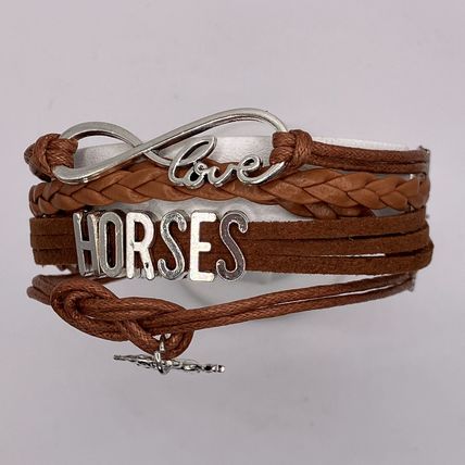 Bracelet Love Horses Vegan Leather #526