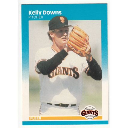 1987 Fleer Kelly Downs baseball Rookie card #272 - RC