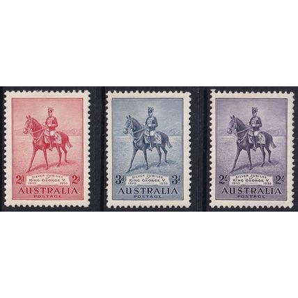 Australia 1935 SG 156-8 VLMM - Siver Jubilee (C-054 (1))