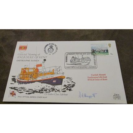 Signed 1979 GB Cover- RNLI Lifeboat Duke of Kent - Eastbourne, Sussex