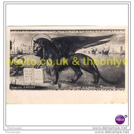 LEONE DI S. MARCO, VENEZIA (VENICE), ITALY, Postcard