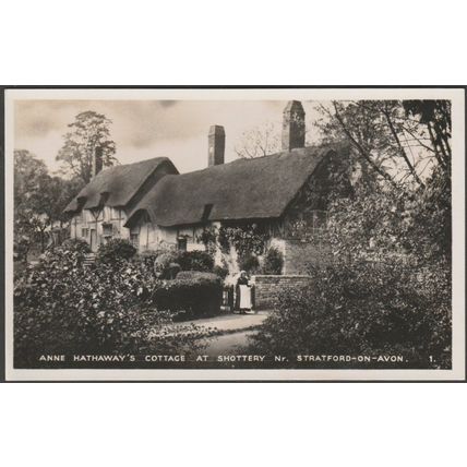 Anne Hathaway's Cottage, Shottery, Stratford-on-Avon, c.1940 - Excel Series RPPC
