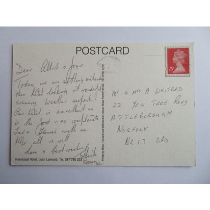 Inversnaid Hotel, Loch Lomond, Stirling, Scotland Postcard #3