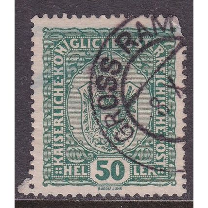 Austria 1916 GROSS RAMING on Imperial Crown 50h VGC