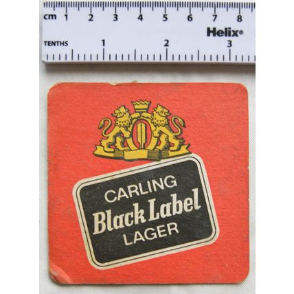 Vintage Beer Mat - Carling Black Label Lager