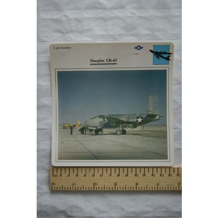 Douglas XB-43 - USA - Light Bomber - Collectors Club Card