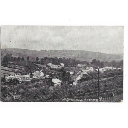 St Germans, General View, Cornwall, Postcard.