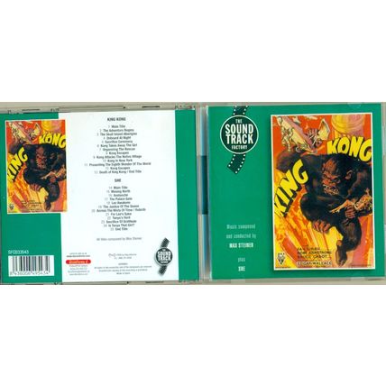 1933’s KING KONG classic original giant ape drama Max Steiner soundtrack CD
