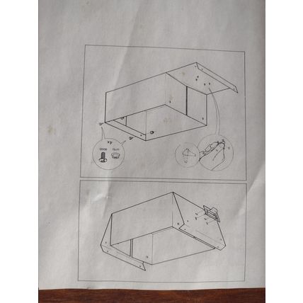 IKEA Storage boxes, set of 4 unused, incomplete, 37x29cms, 10/18 cms high