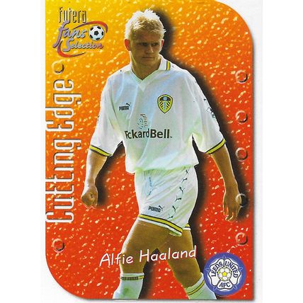 Futera's Leeds Utd 1999 Fans' Selection: Cutting Edge Embossed, CE9 - Haaland (A